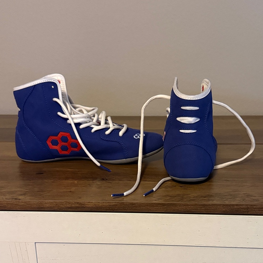 Men's Blue High-Top Sneakers